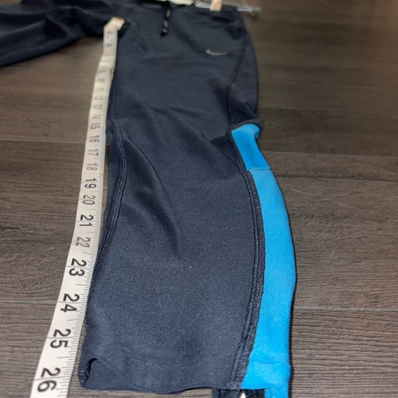 Nike Dri Fit Running Cropped Legging Navy/Blue Size Large - Picture 13 of 15